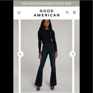 NWT Good American Good Flares size 6